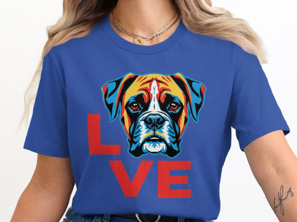 Love Boxer Dog Graphic Design Shirt product