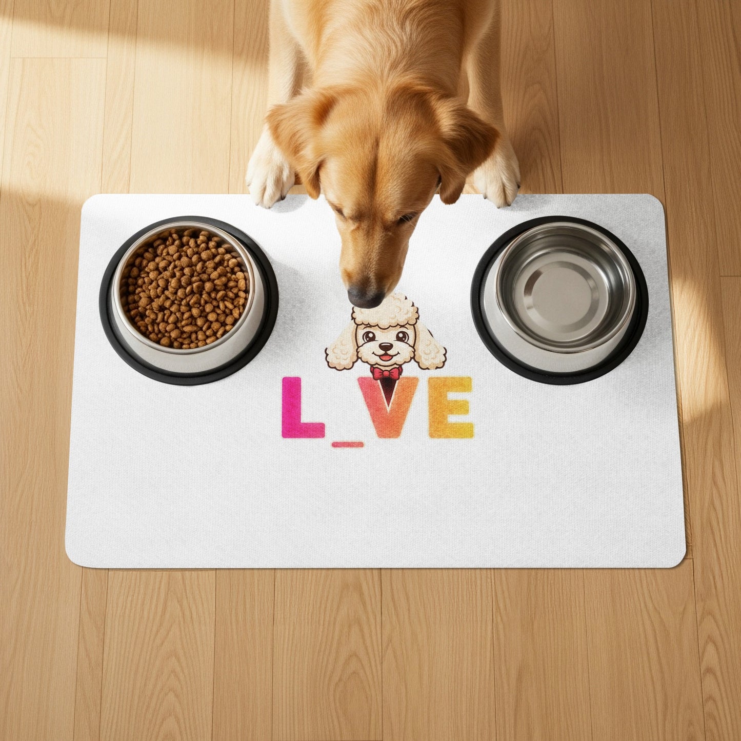 Colorful LOVE Dog Feeding Mat for Pets product