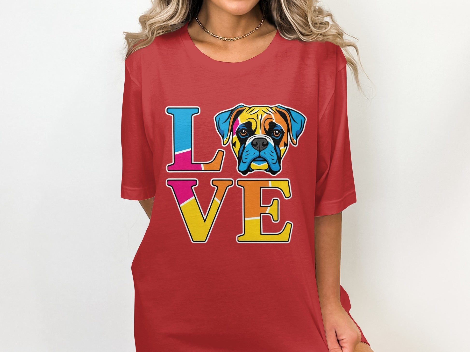 Love Comic Style Dog Graphic Print T-shirt product type