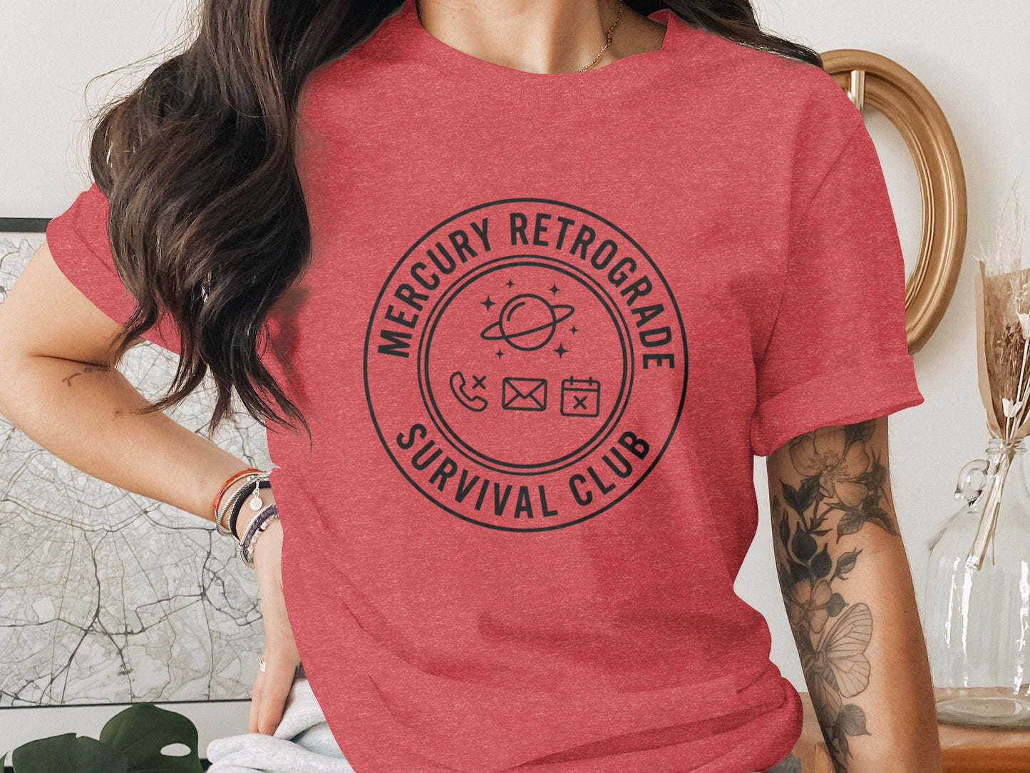 Mercury Retrograde Survival Club Graphic T-Shirt