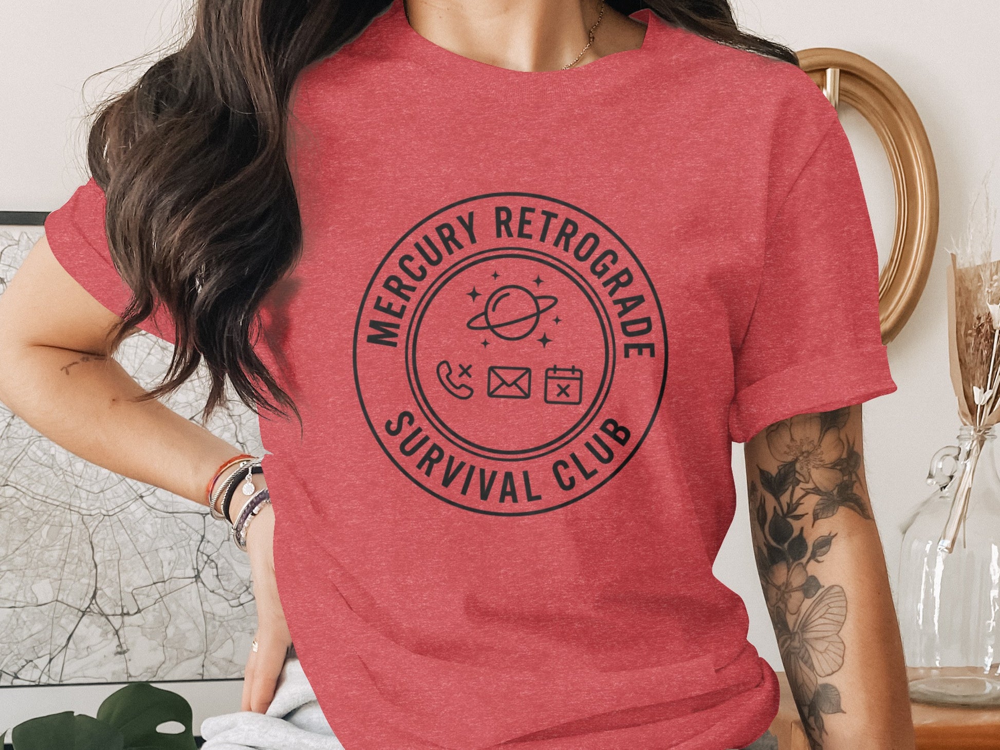 Mercury Retrograde Survival Club Graphic T-Shirt