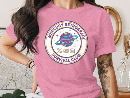 Mercury Retrograde Survival Club Graphic Tee