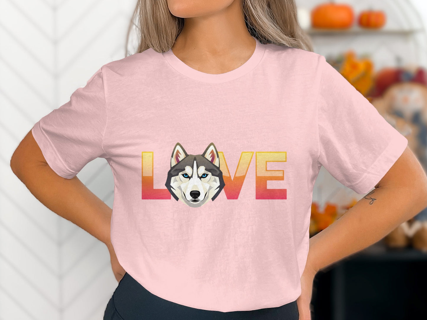 Love Husky Graphic Print Short Sleeve T-Shirt product