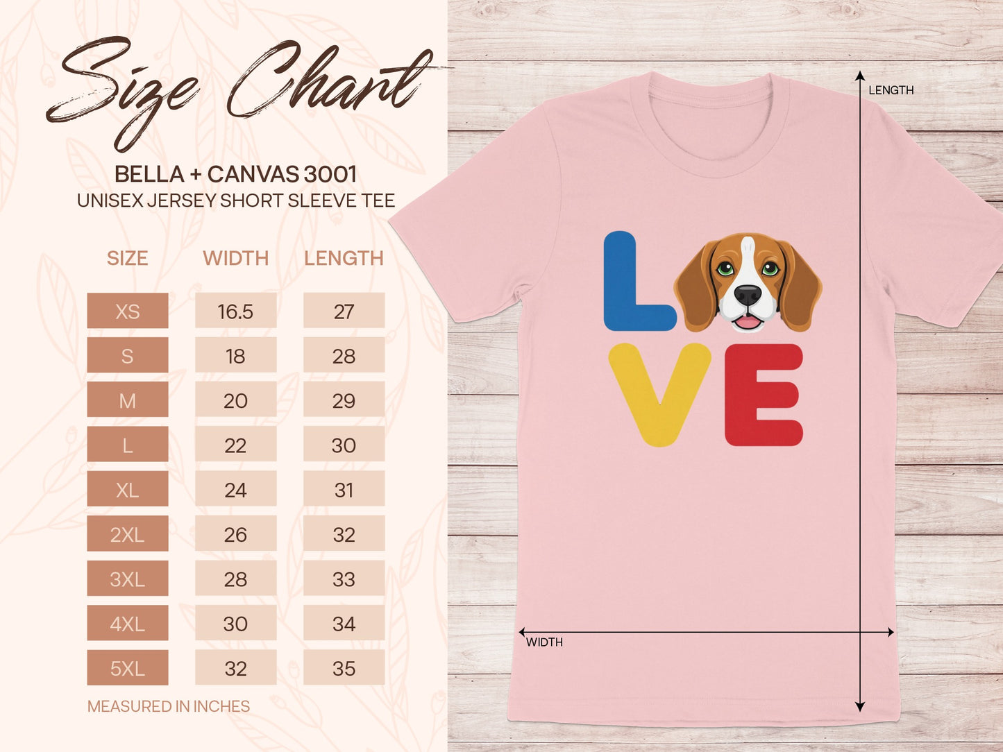 Love Beagle Graphic Unisex Jersey Short Sleeve Tee product type