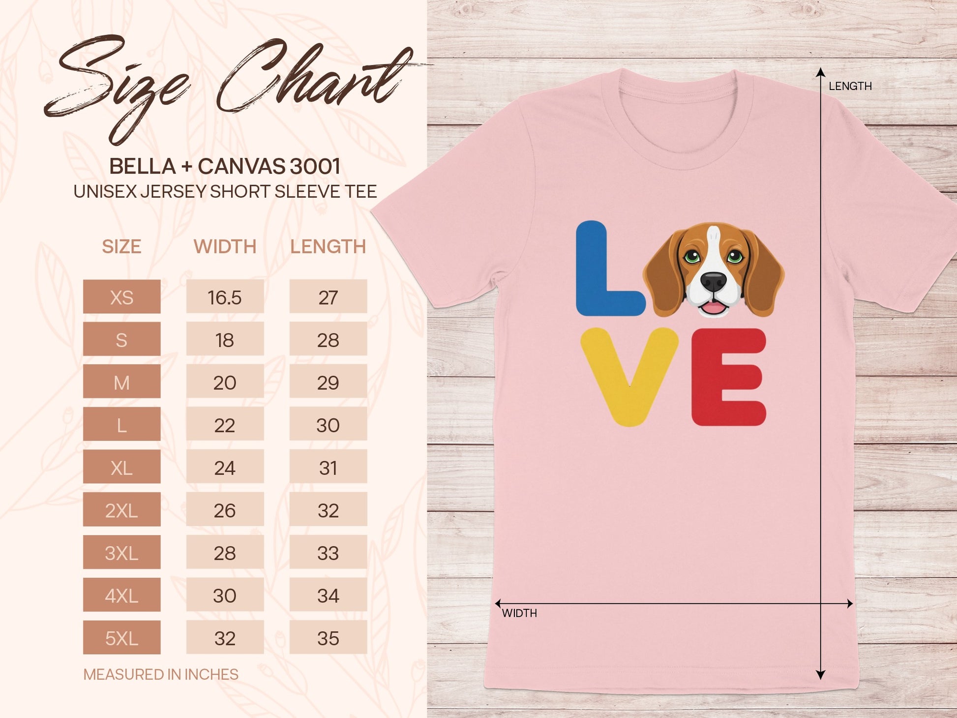 Love Beagle Graphic Unisex Jersey Short Sleeve Tee product type