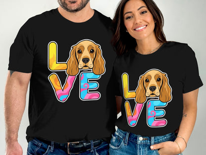 Colorful Love Design Graphic T-Shirt product type