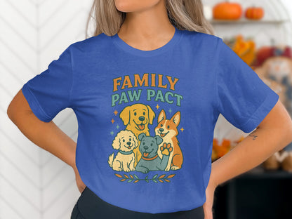 Family Paw Pact Cute Shirt Graphic Tee product type