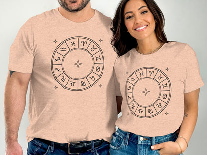 Zodiac Circle Unisex Astrology Tee Shirt