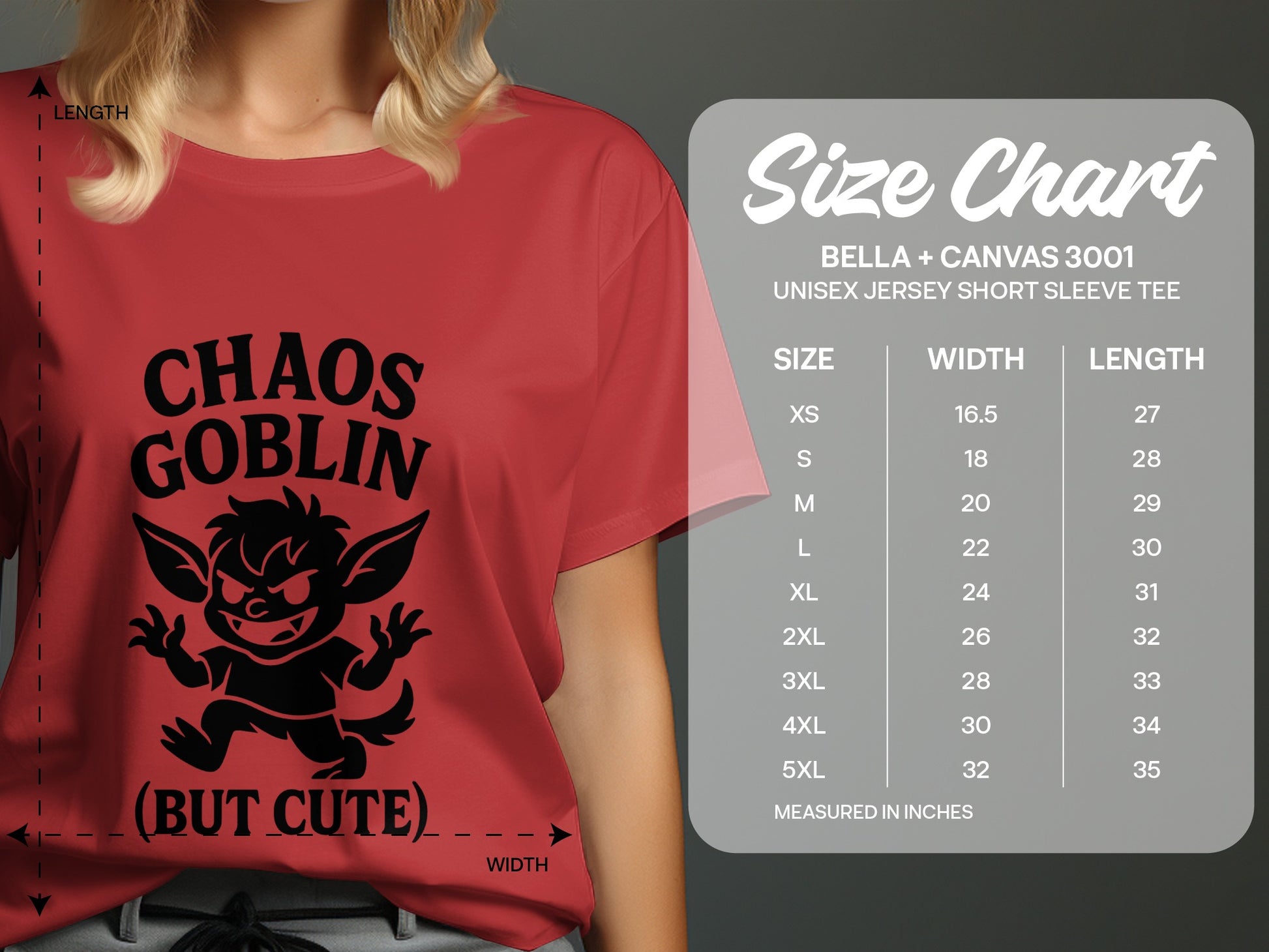 Chaos Goblin But Cute Unisex Short Sleeve Tee product type