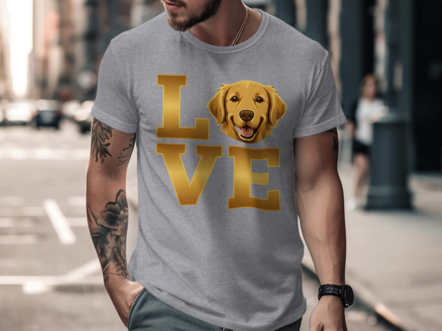 Love Dog Graphic Short-sleeve T-shirt product type