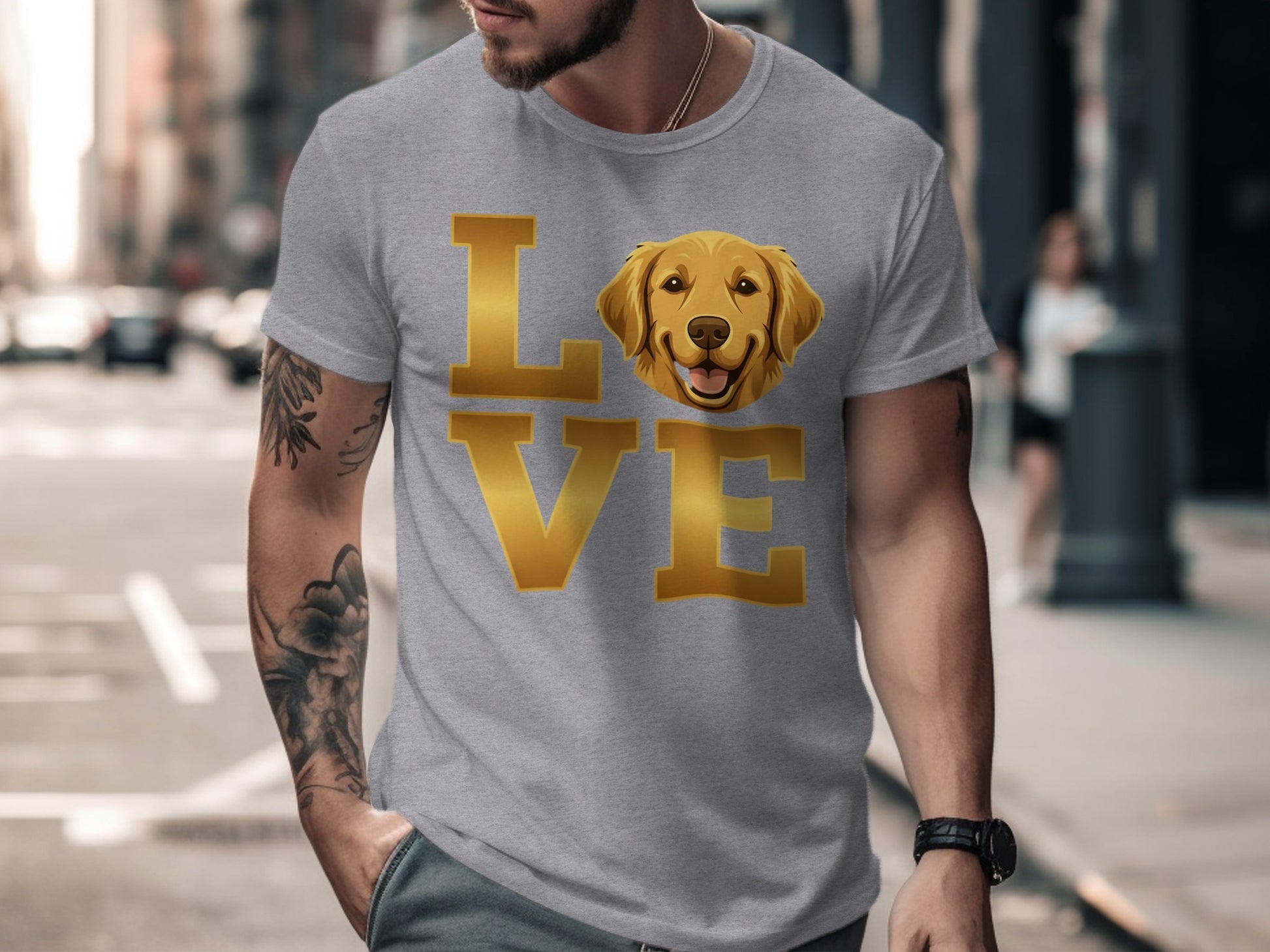 Love Dog Graphic Short-sleeve T-shirt product type