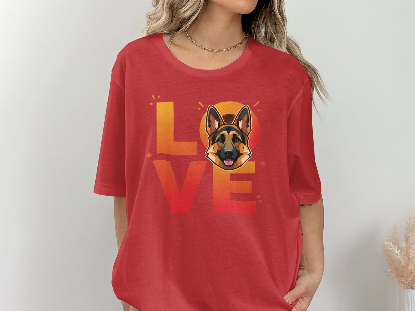 Love German Shepherd Graphic Tee Shirt Product