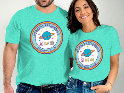 Mercury Retrograde Survival Club graphic t-shirt