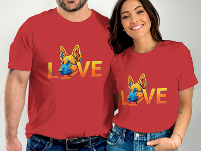 Colorful Dog Love Graphic Design T-Shirt product