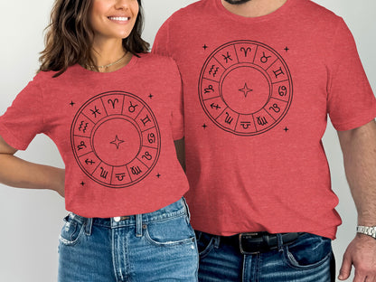 Zodiac Signs Graphic Design Matching T-shirts product