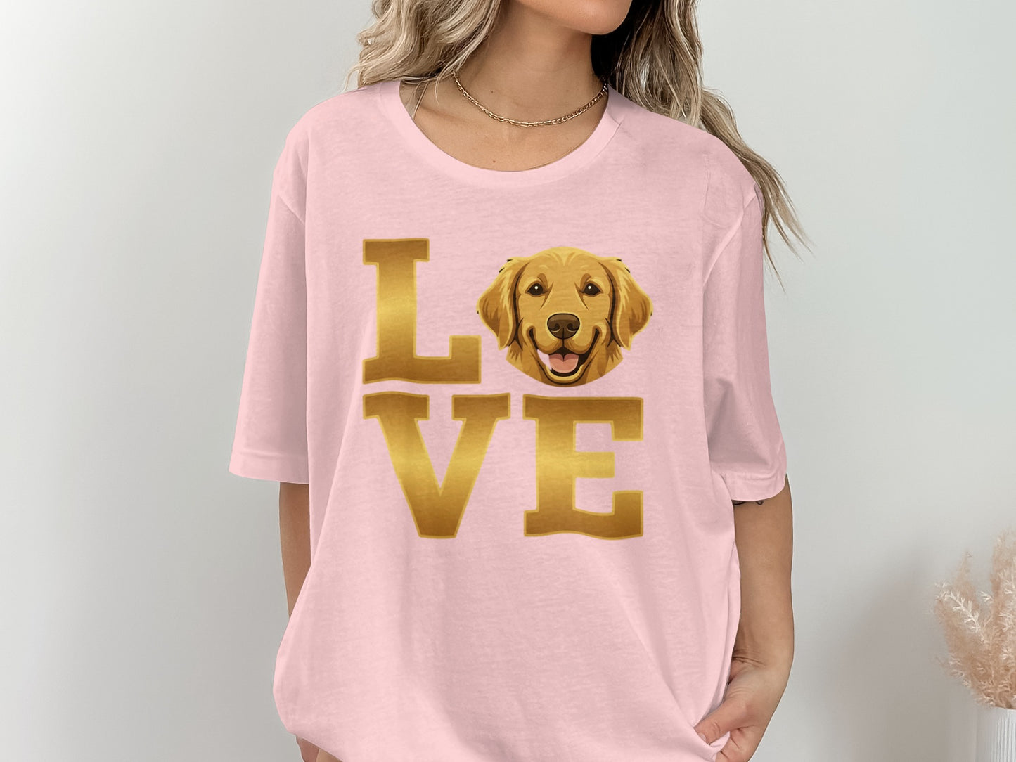 Cute Love Golden Retriever Graphic Shirt product