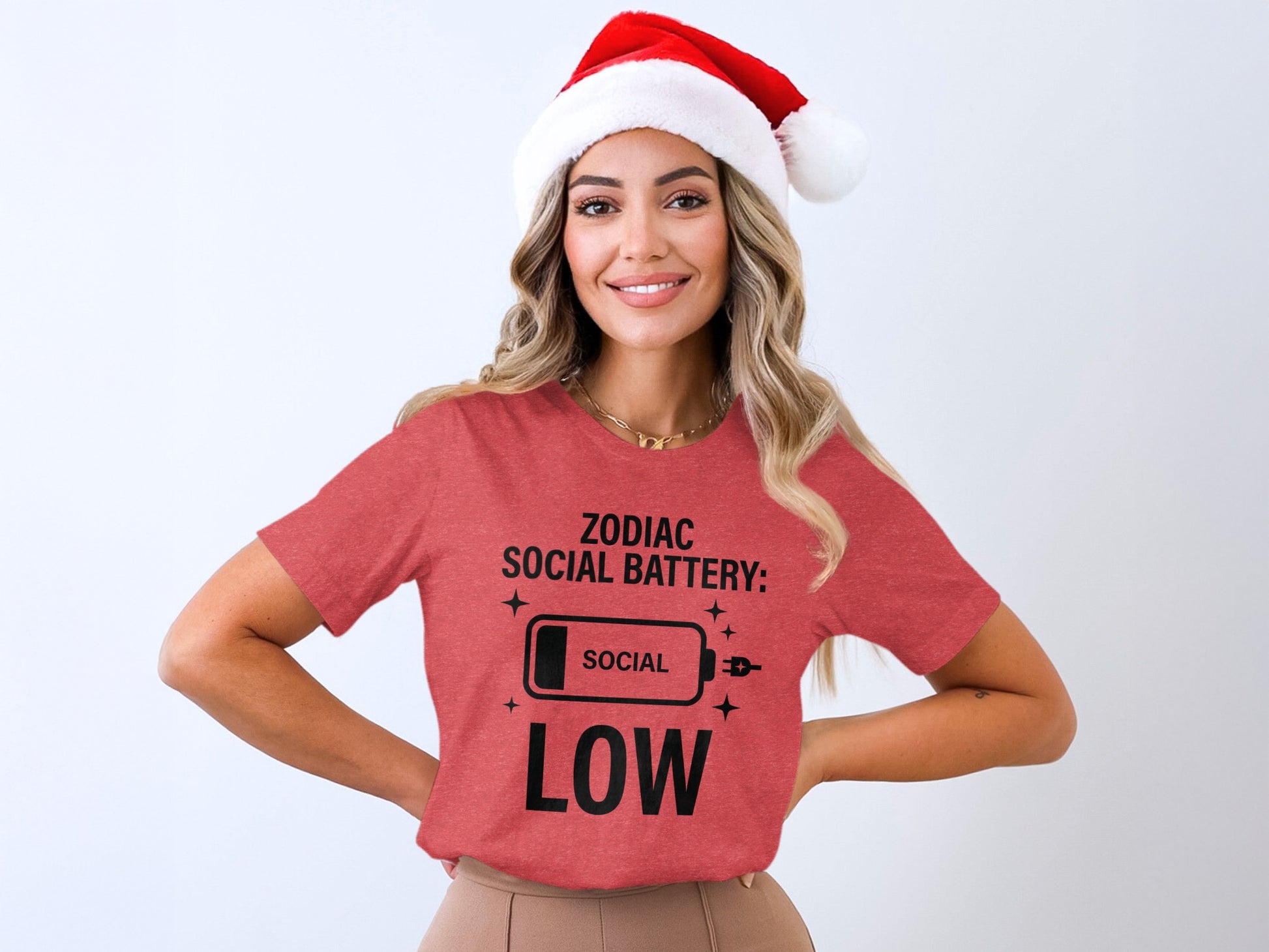 Zodiac Social Battery Social Low Graphic Tee