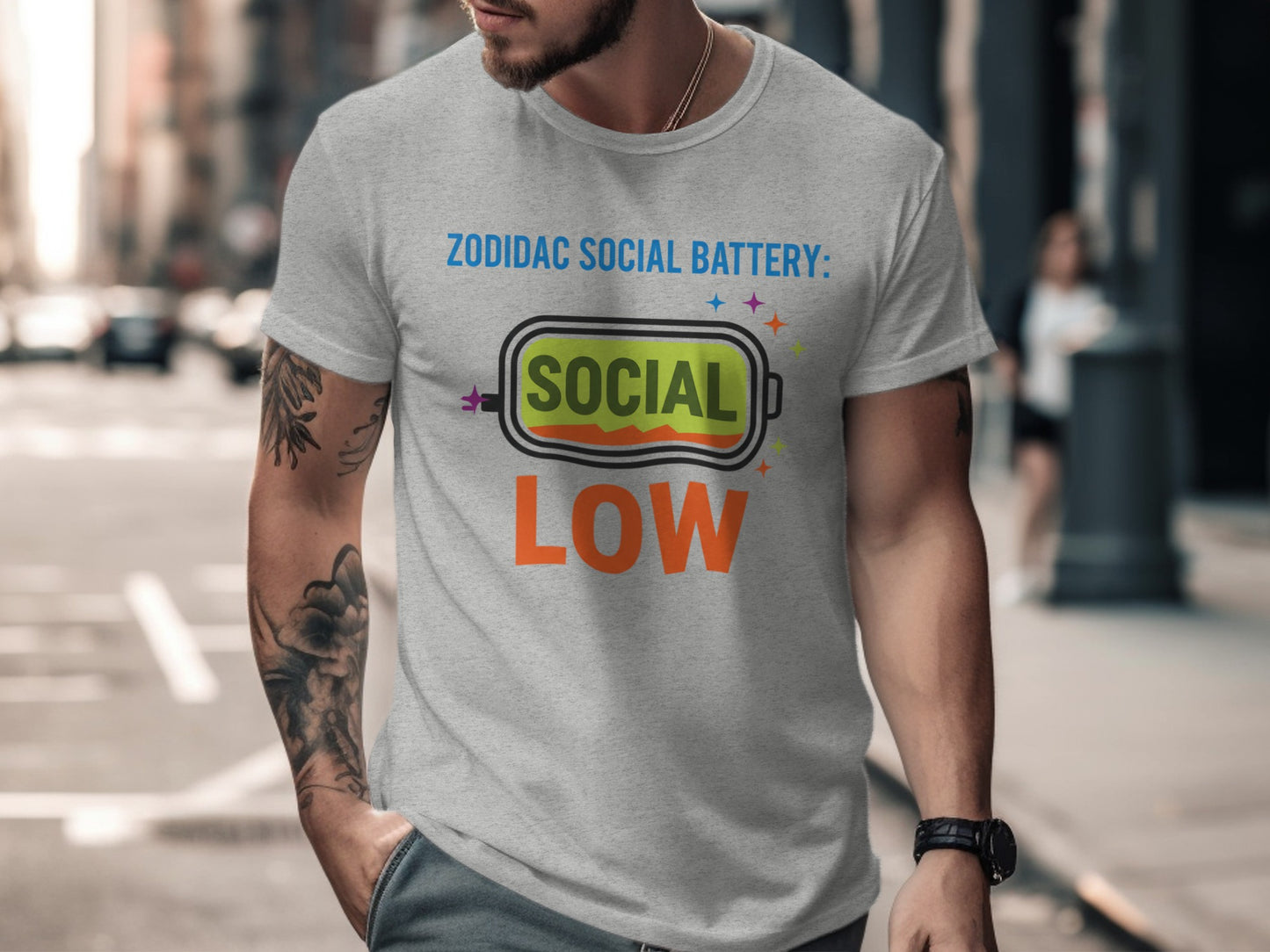 Zodidac Social Battery Social Low T-Shirt Product