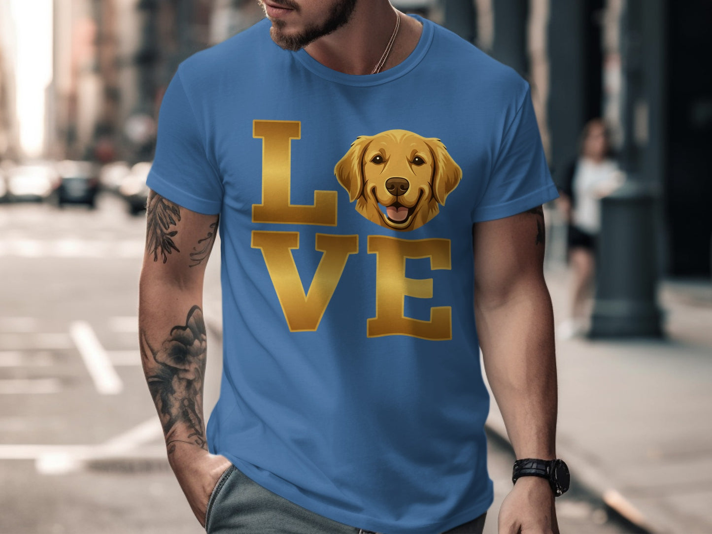 Golden Retriever Love Graphic Printed T-Shirt product