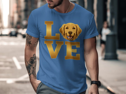Golden Retriever Love Graphic Printed T-Shirt product
