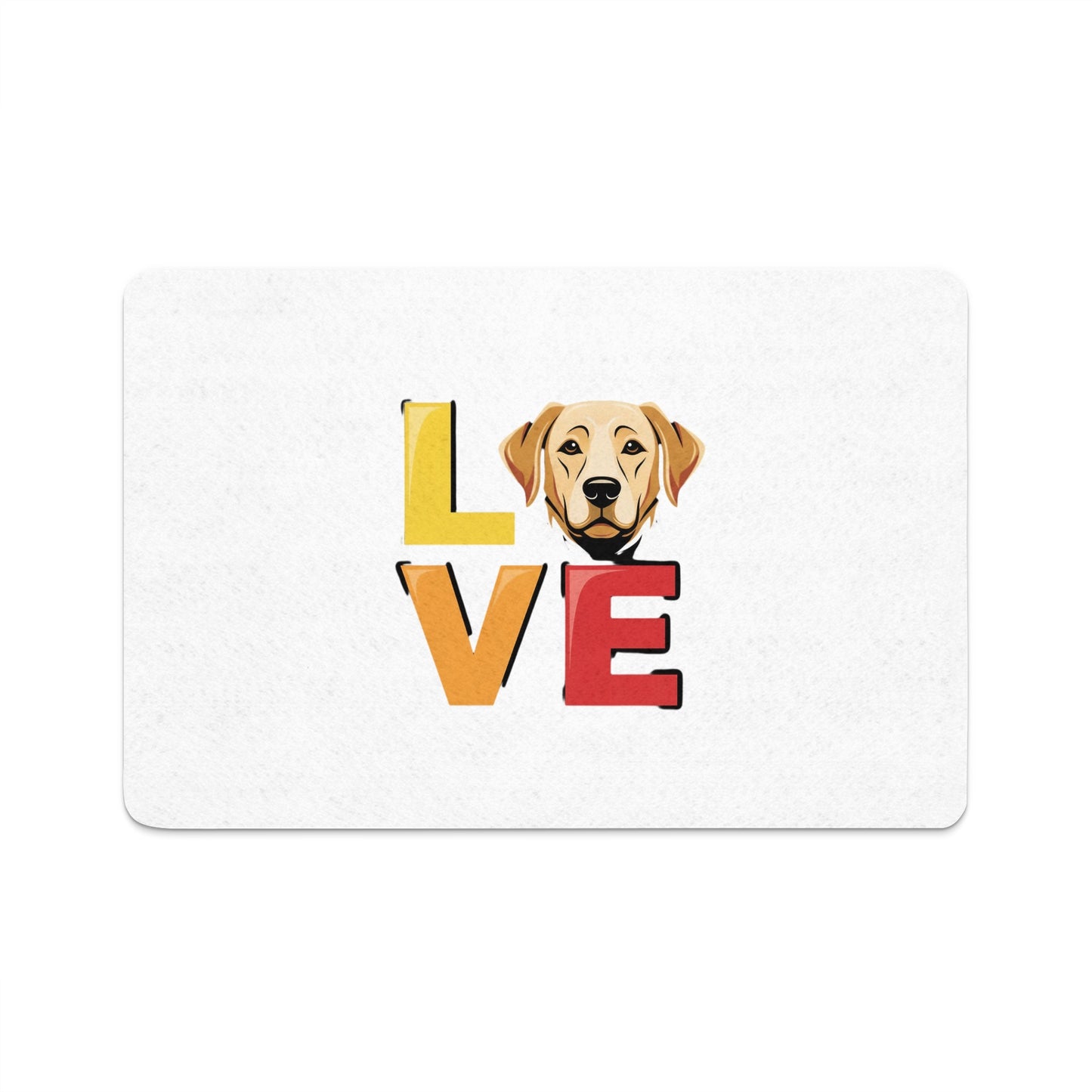 Love Dog Art Design Bathroom Decor Mat product
