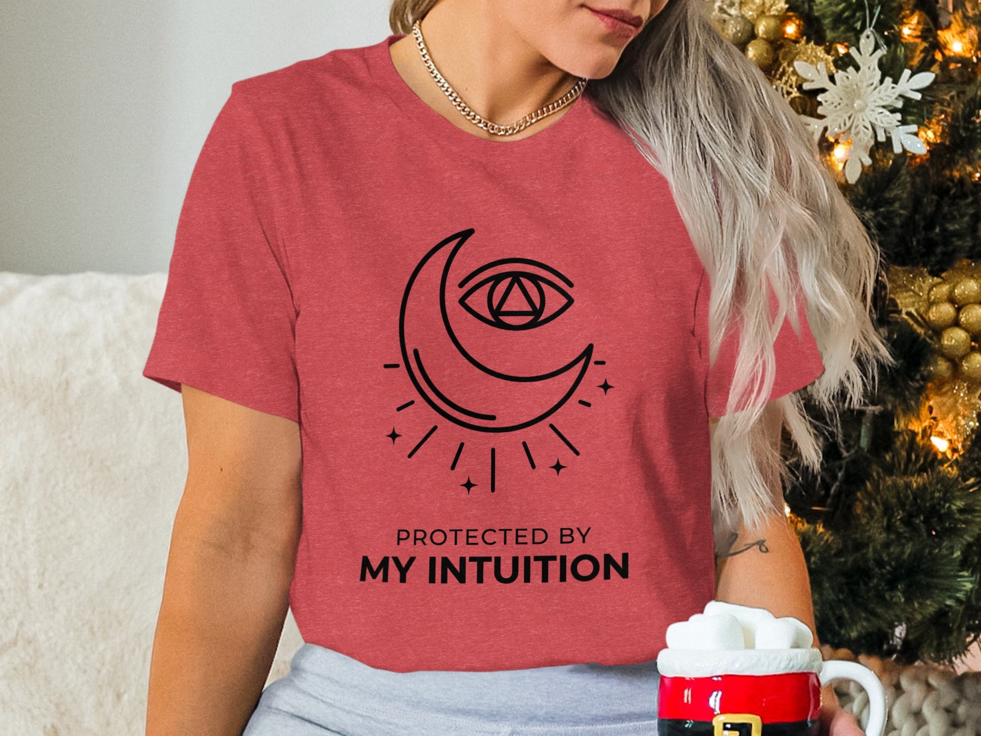 Protected by My Intuition Crescent Moon T-Shirt