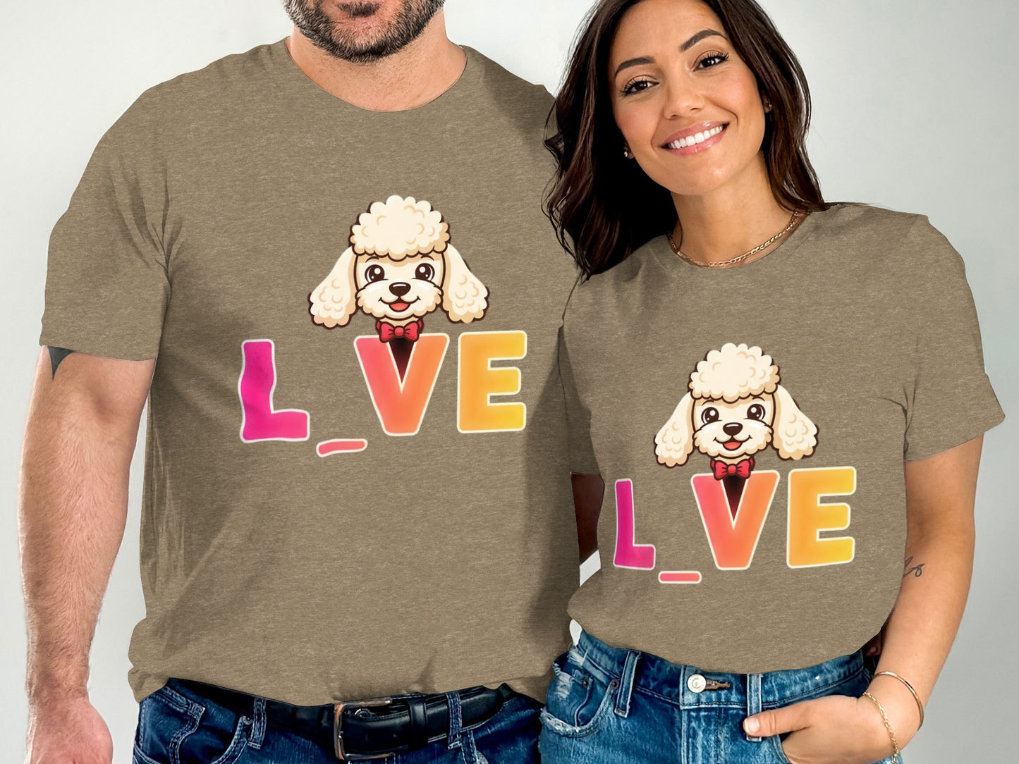 Cute Puppy Love Design Matching T-Shirt product