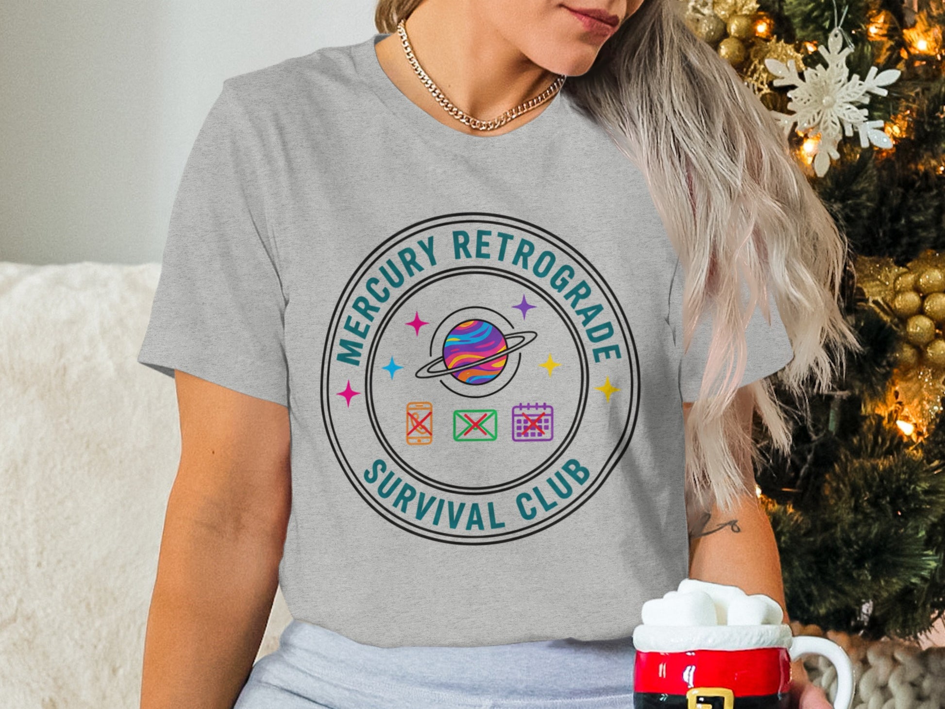 Mercury Retrograde Survival Club Graphic T-shirt