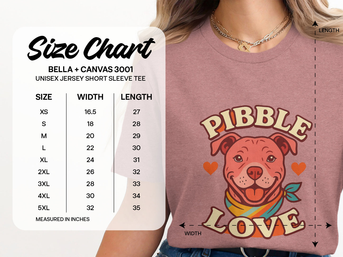 Cute Pittie Love Printed Unisex Jersey Short Sleeve Tee product type