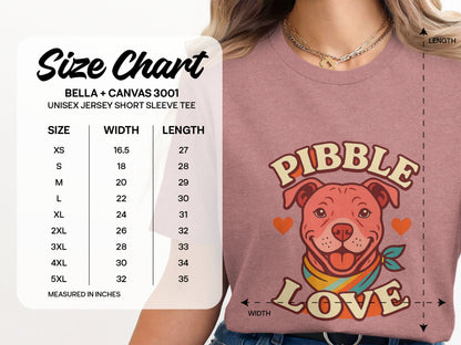 Cute Pittie Love Printed Unisex Jersey Short Sleeve Tee product type
