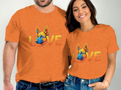 Love Dog Graphic Print Couples Matching T-Shirt product type