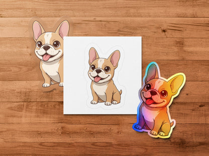 French Bulldog Stickers Cute Dog Decals for Laptops, Notebooks, and Water Bottles