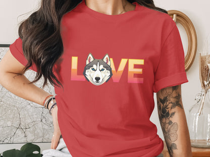 Love Husky Graphic Print Casual T-Shirt product