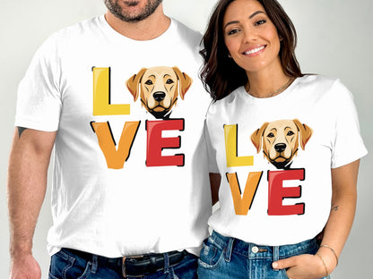 Love Dog Themed Matching Couples T-Shirt product type