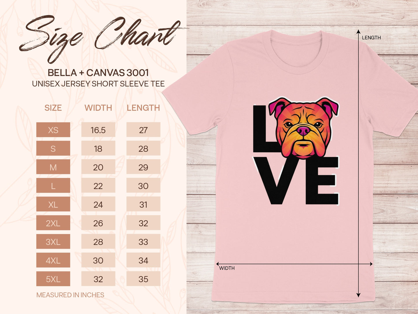 Cute Bulldog Face Love Design T-Shirt product