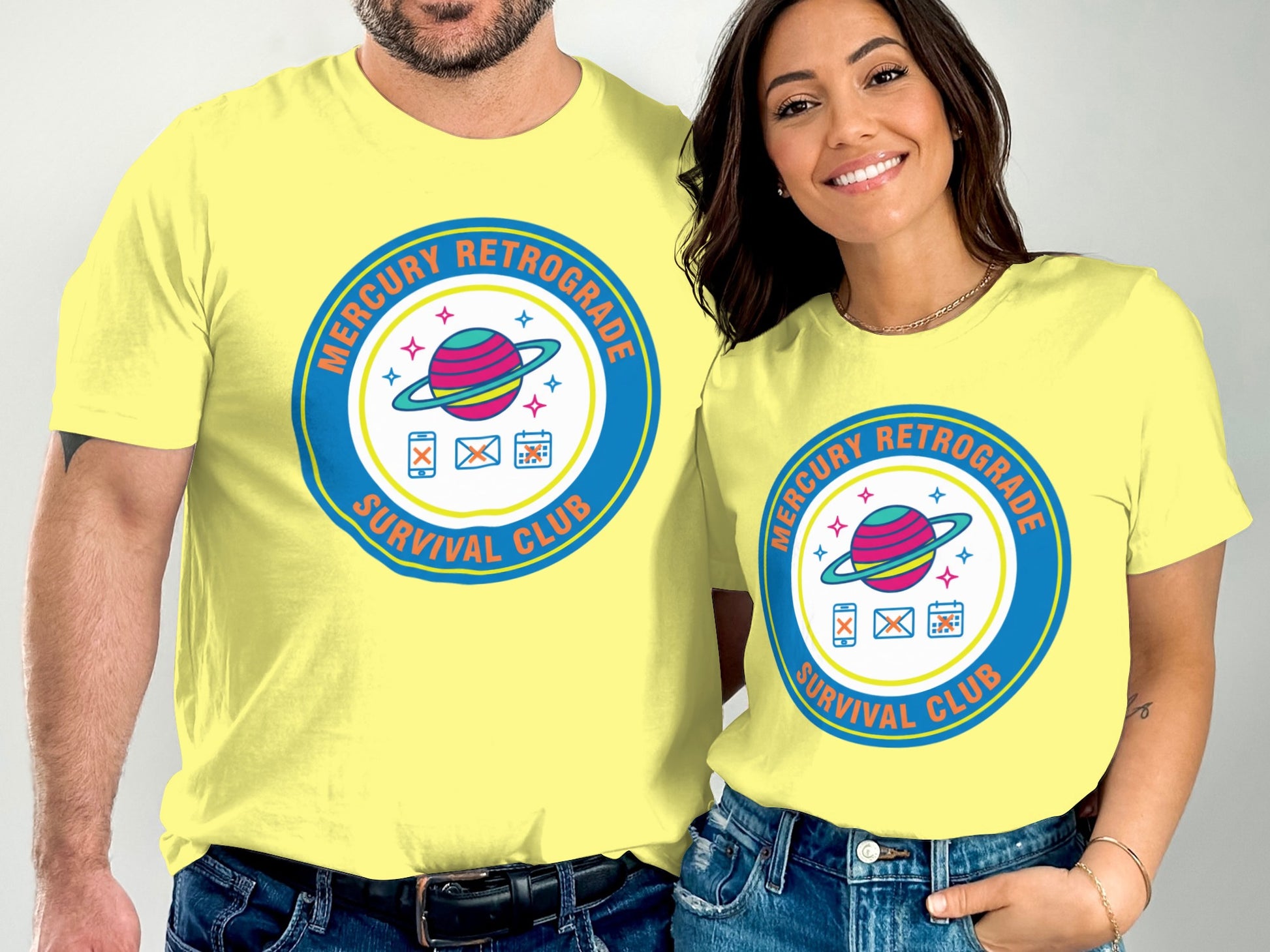 Mercury Retrograde Survival Club graphic tee