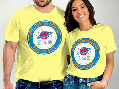 Mercury Retrograde Survival Club graphic tee