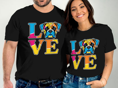 Colorful Love Boxer Graphic Printed T-shirt product