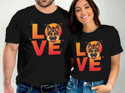 Love German Shepherd Graphic Tee Shirt product type