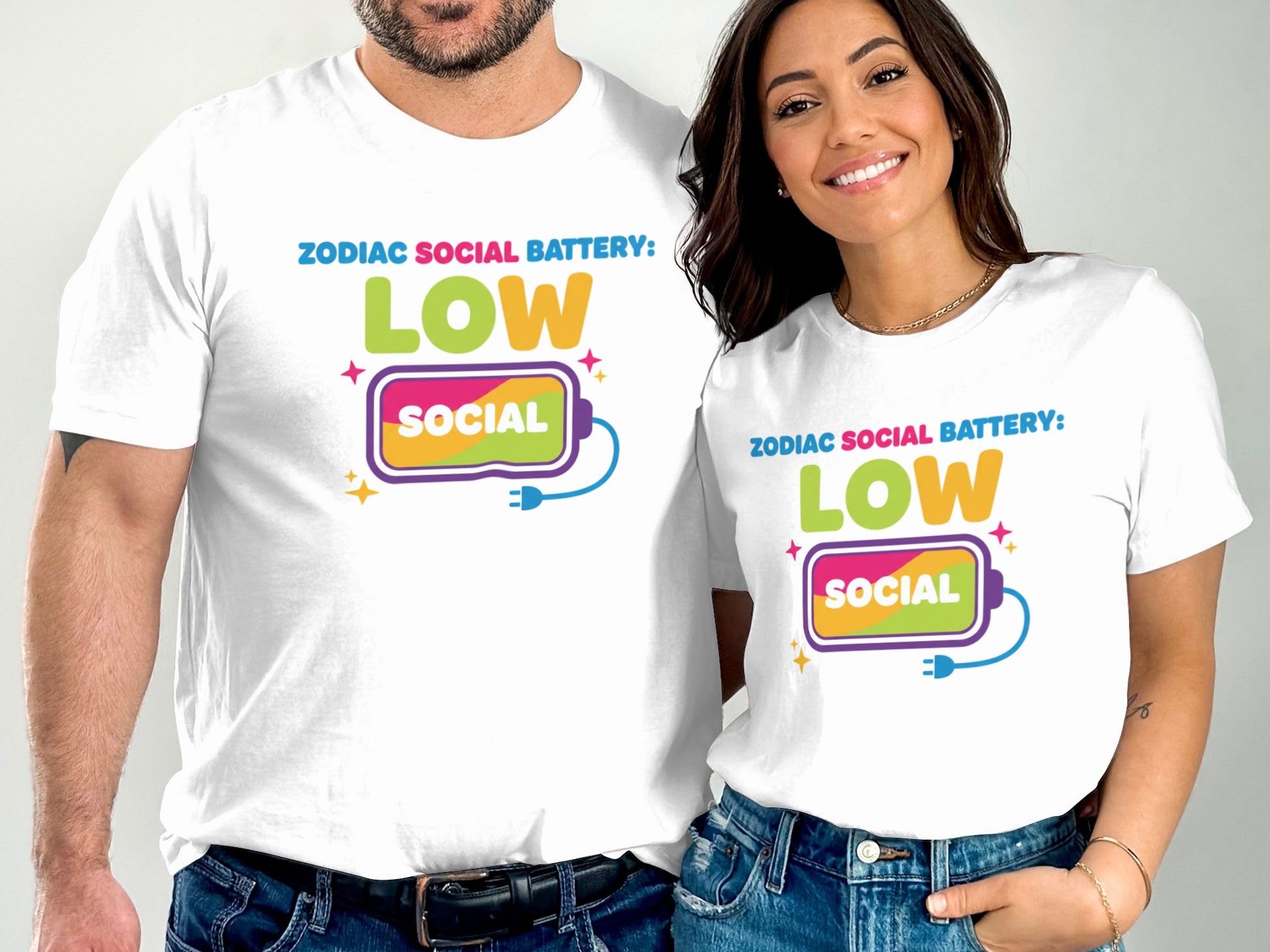 Zodiac Social Battery Low Social T-shirt Fun Design