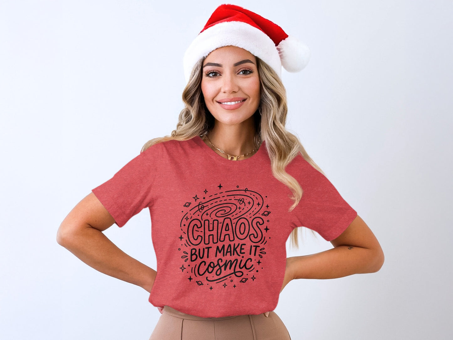 Chaos But Make It Cosmic Holiday T-shirt