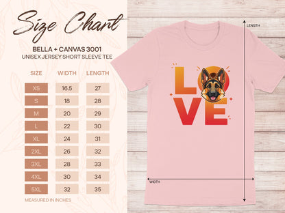 Love Dog Graphic Unisex Jersey Short Sleeve Tee product type