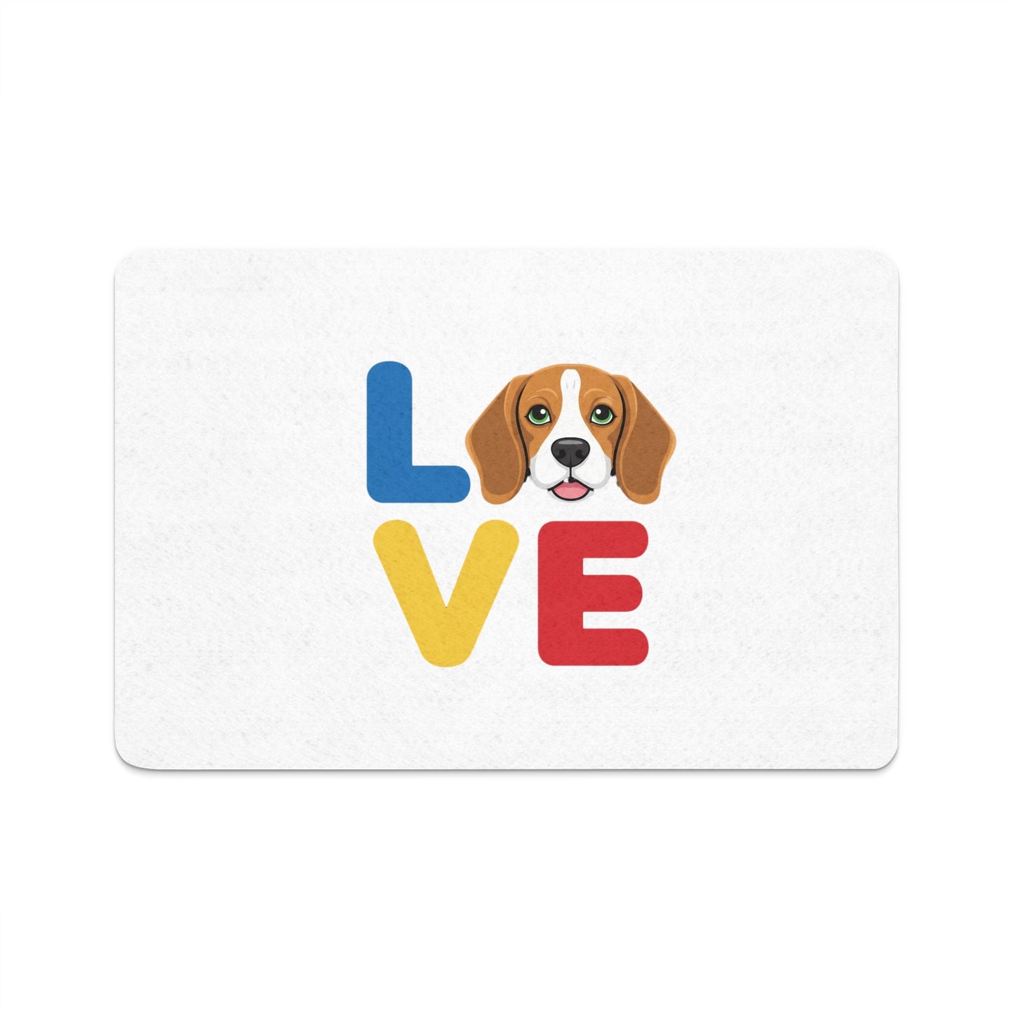Love Beagle Letters Graphic Bathroom Mat product