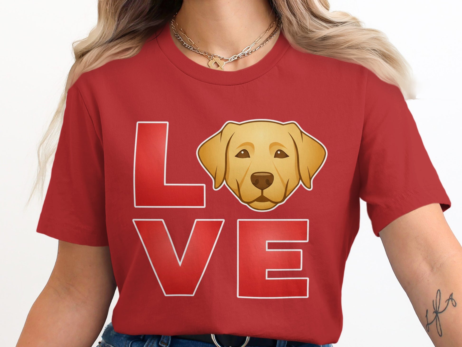 Love Labrador Dog T-shirt Cute Graphic Dogs Clothing product