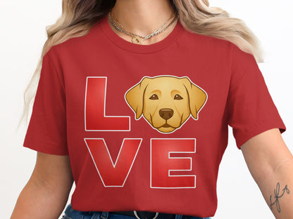 Love Labrador Dog T-shirt Cute Graphic Dogs Clothing product