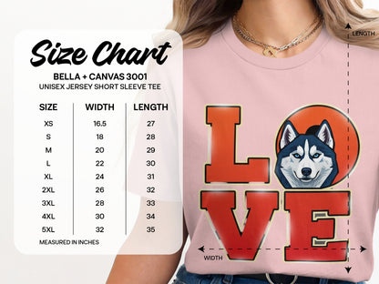 Love Husky Graphic Design Short Sleeve Tee product