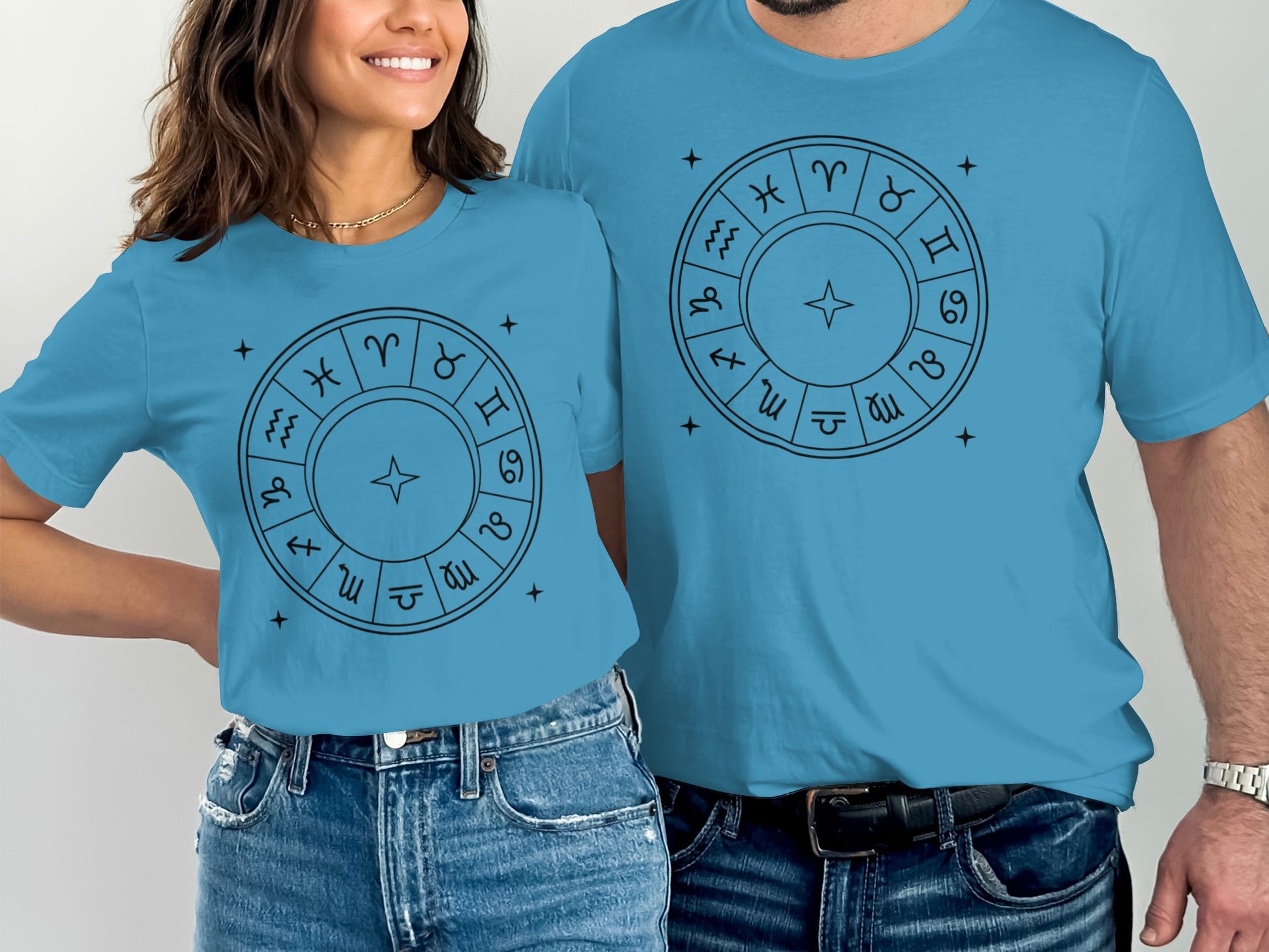 Zodiac Symbols Circle Design Astrological Chart Shirt