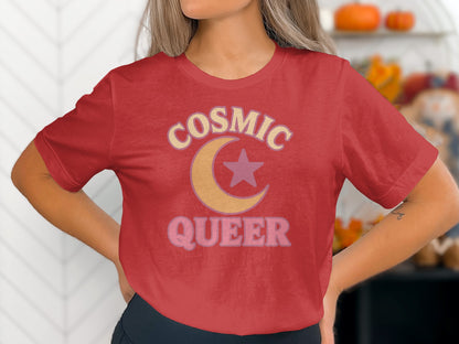 Cosmic Queer T-Shirt Bold Design Graphic Tee product type