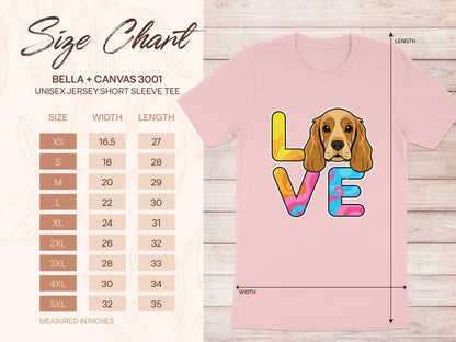 Love Dog Graphic Unisex Jersey Short Sleeve Tee product type