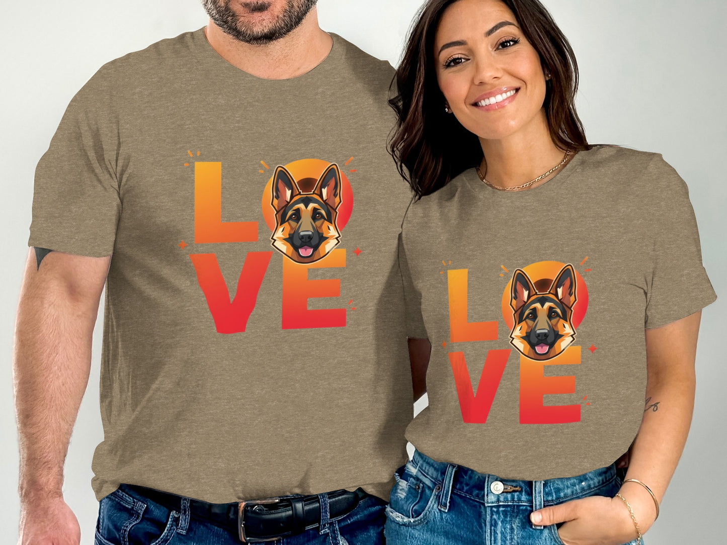 Love German Shepherd Printed Apparel product type